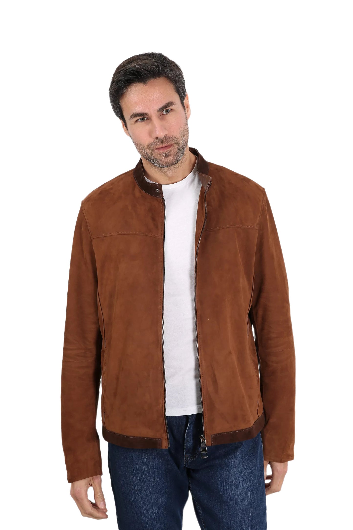 Augustus Suede Leather Jacket