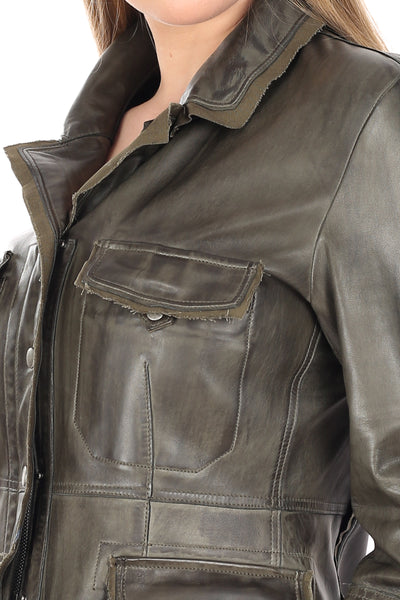 Jenna Women Leather Jacket