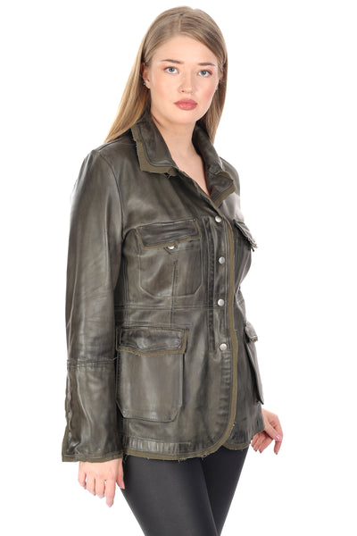 Jenna Women Leather Jacket