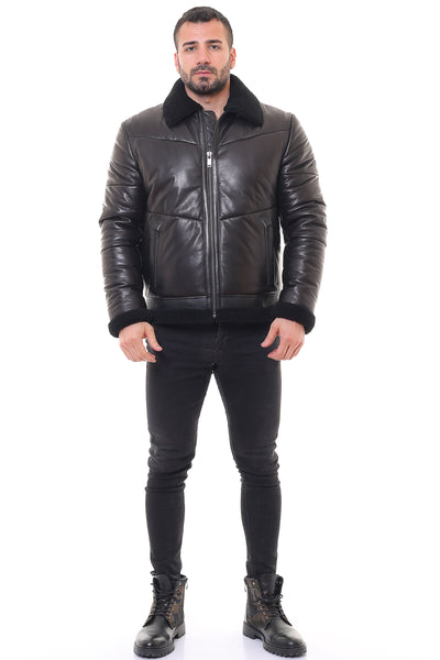 Ajay Leather Coat