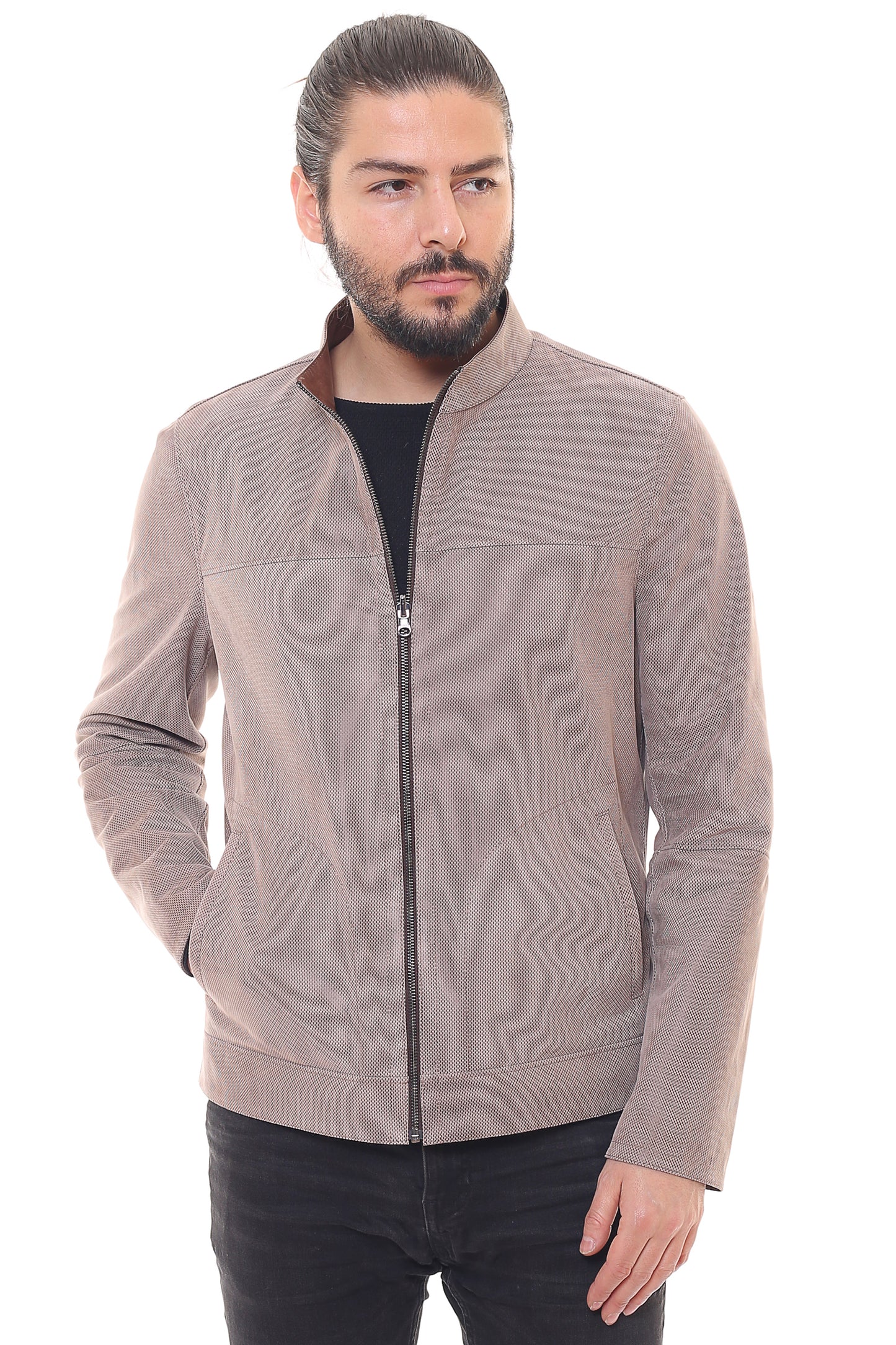 Electra Reversible Suede Leather Jacket