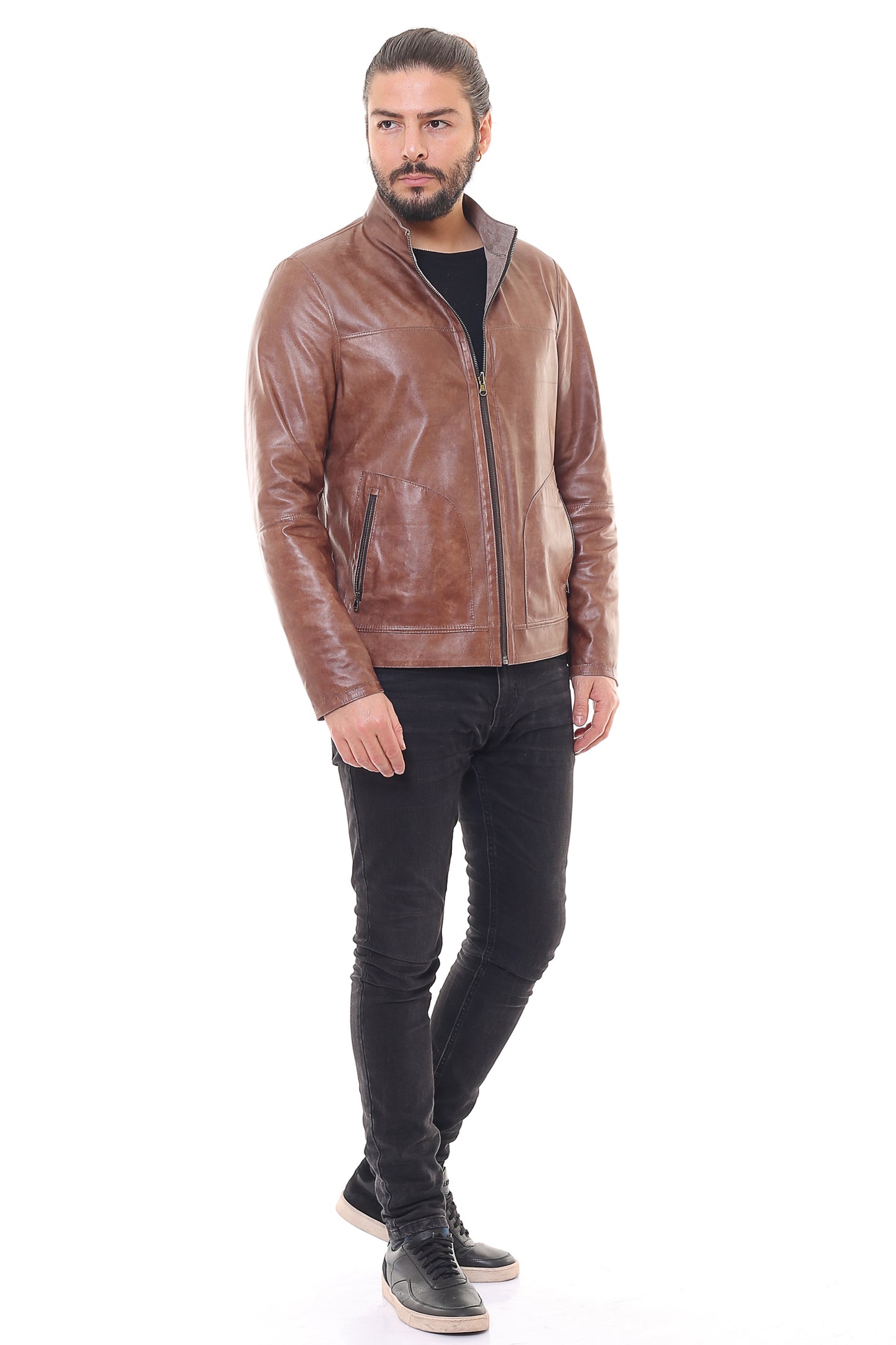 Electra Reversible Suede Leather Jacket