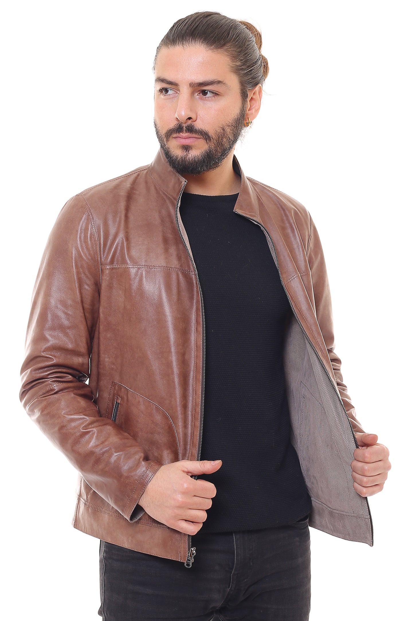 Electra Reversible Suede Leather Jacket