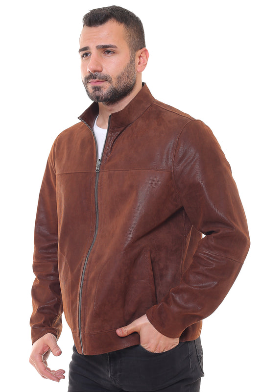 Electra Reversible Suede Leather Jacket