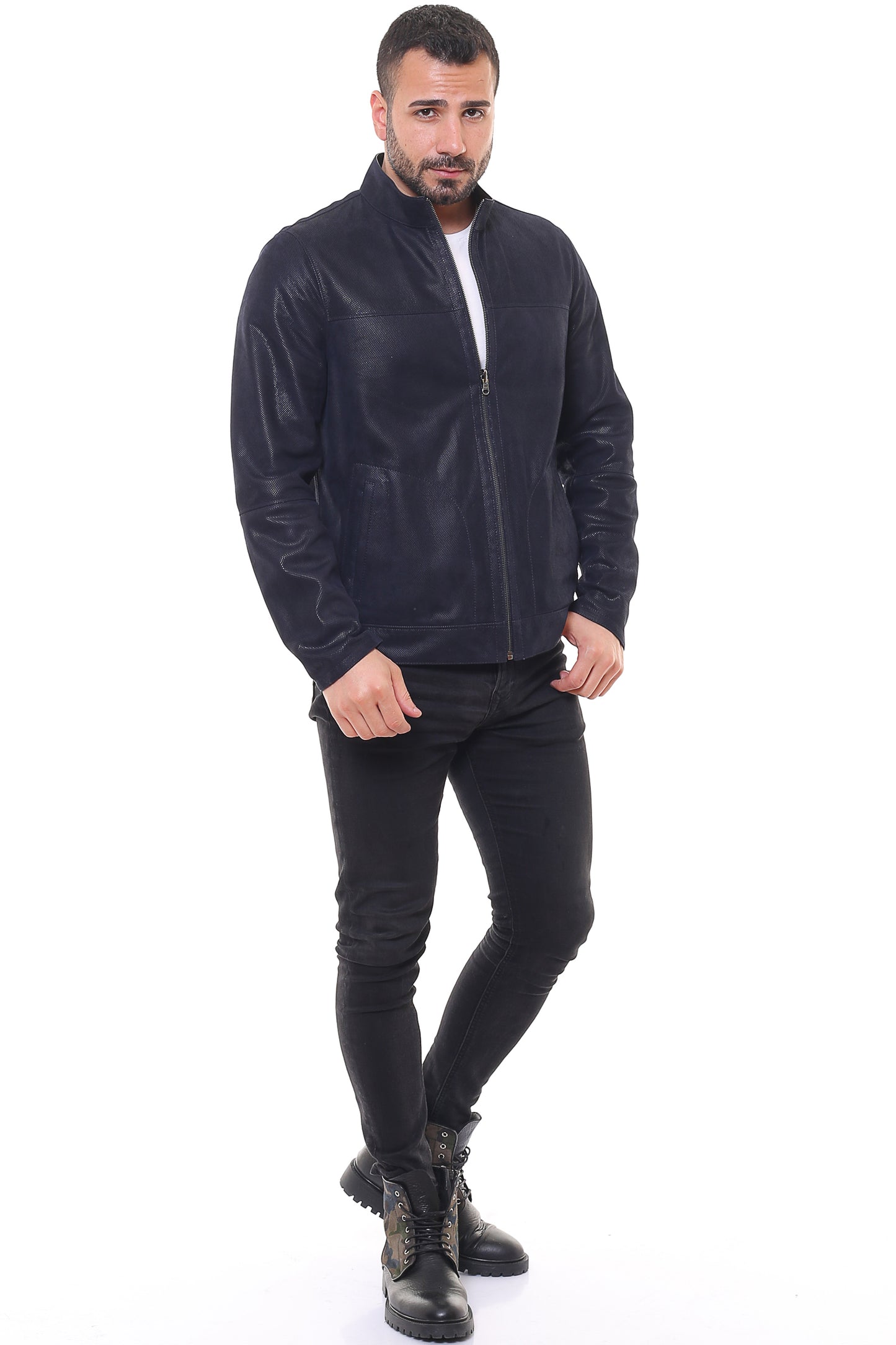 Electra Reversible Suede Leather Jacket