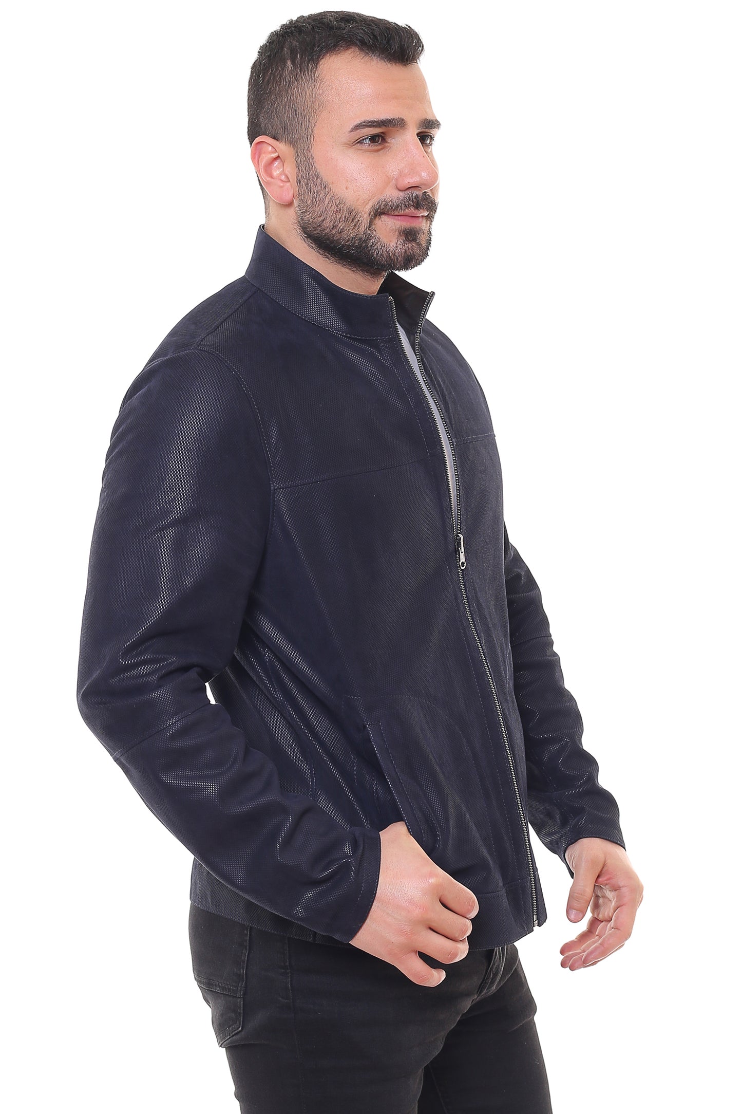 Electra Reversible Suede Leather Jacket