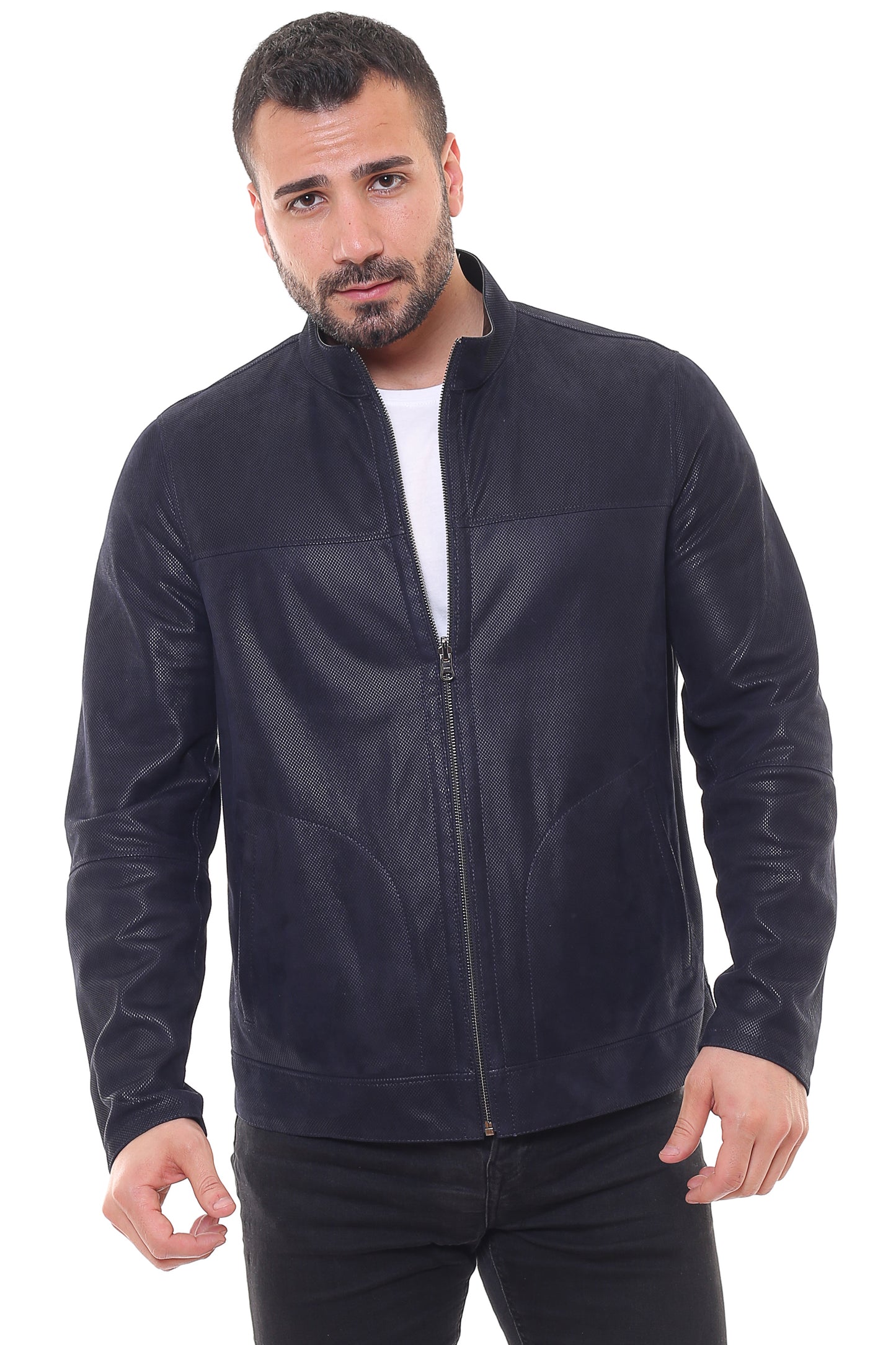 Electra Reversible Suede Leather Jacket