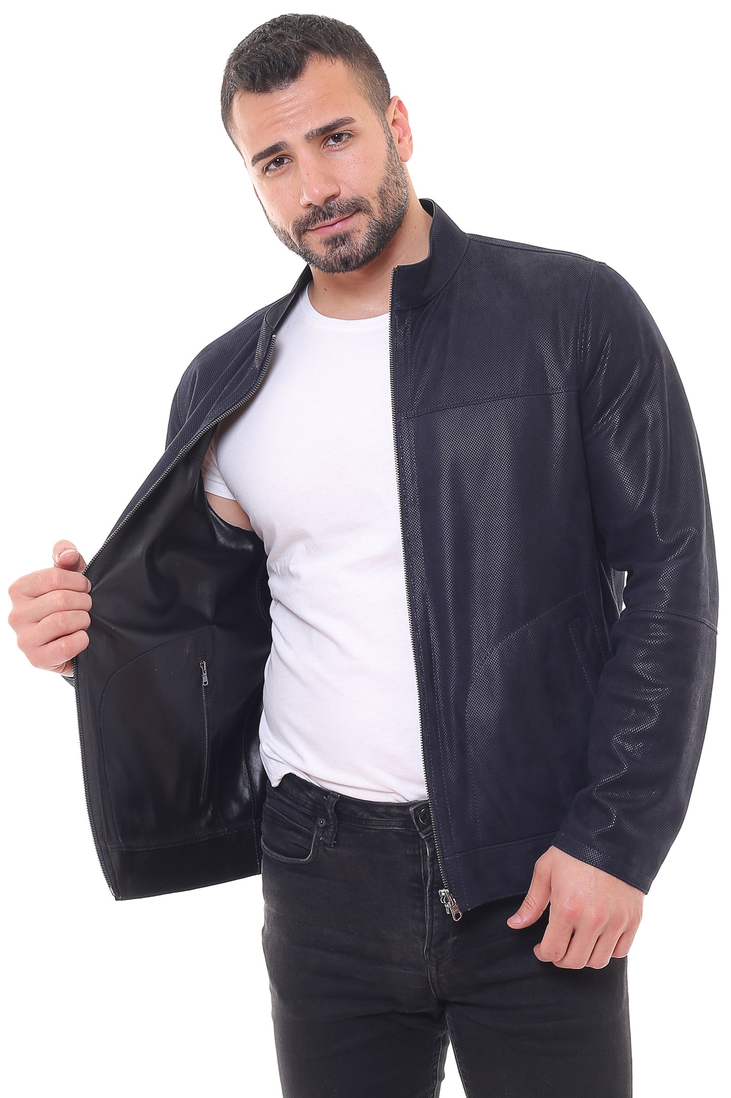 Electra Reversible Suede Leather Jacket