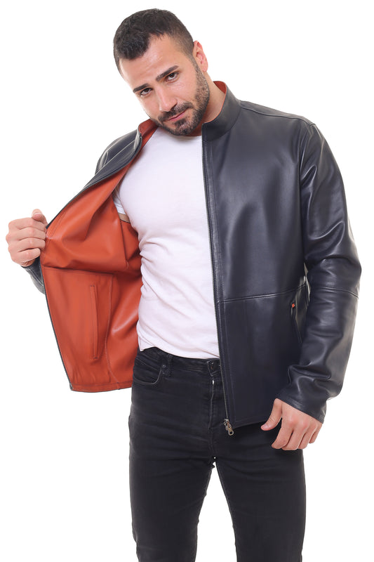 Steven Reversible Leather Jacket