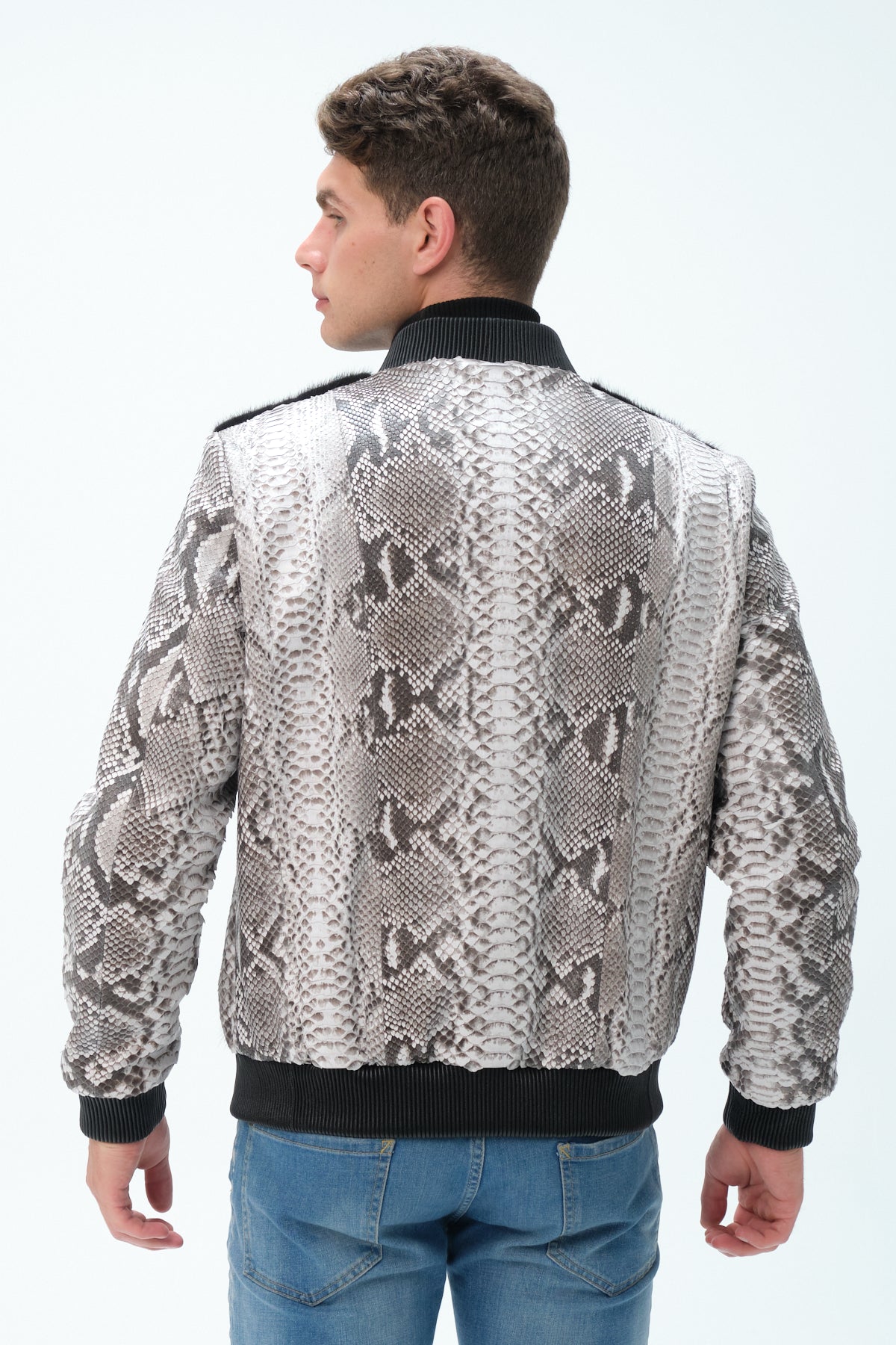 Super Exotic Mink & Python Skin Jacket