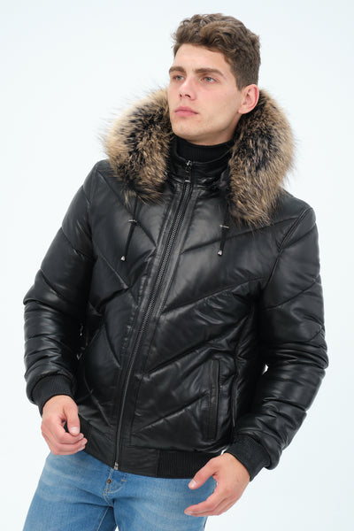 Thiago Leather Coat