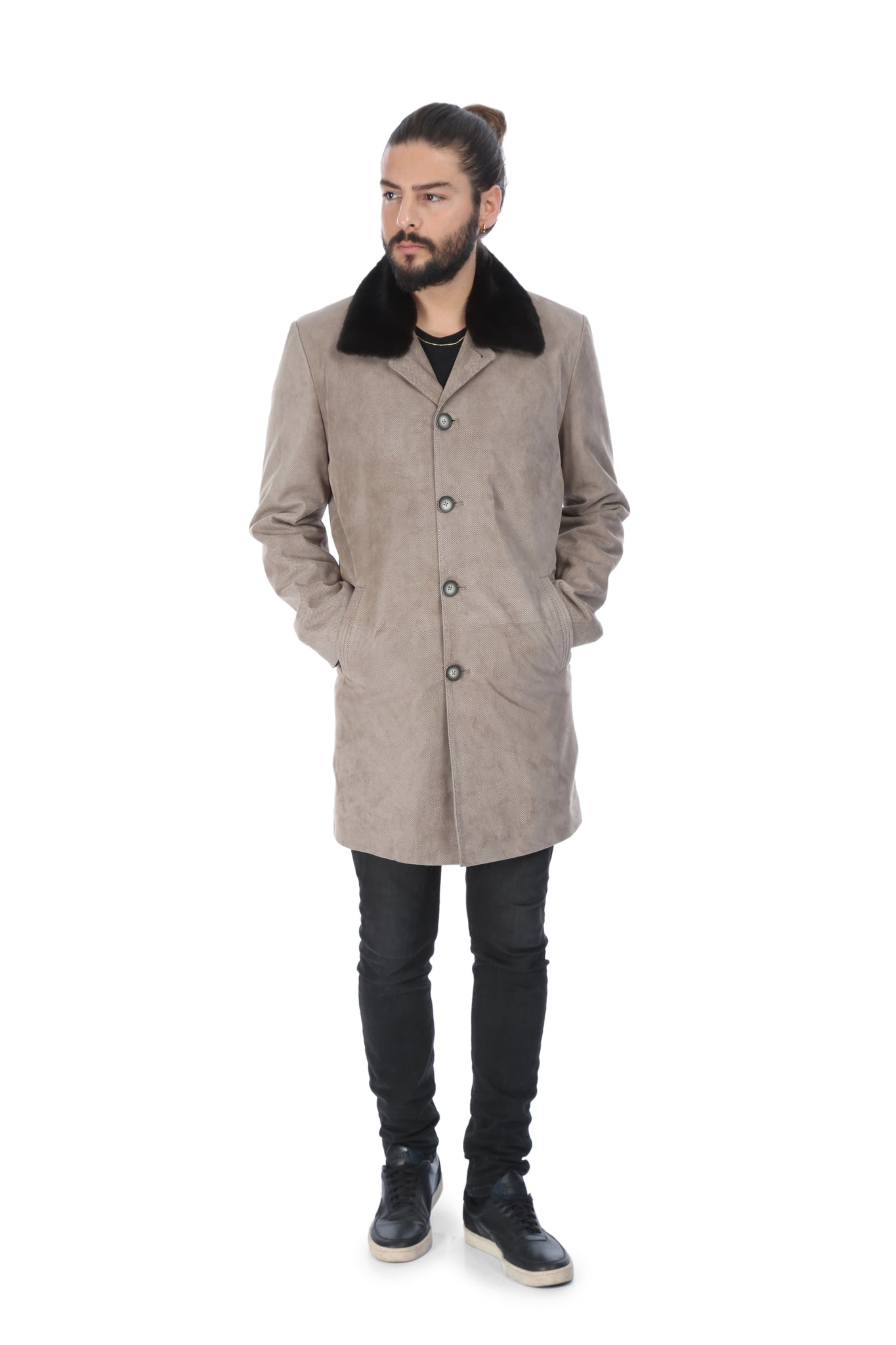 Emerson Leather Trench Coat