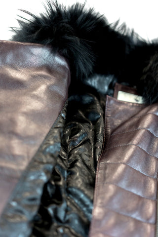 Nuphar Lutea Leather Coat