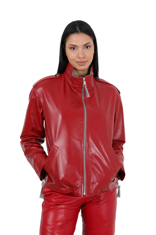 Voorpret Lambskin Leather Jacket