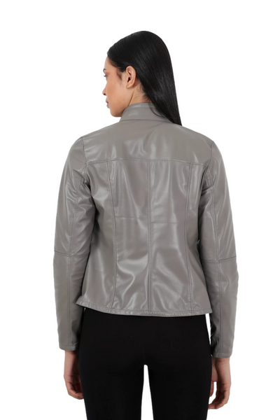 Abendrot Women Reversible Leather Jacket