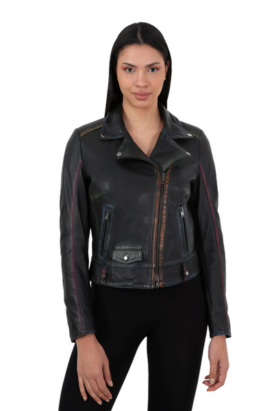 Arcane Women Leather Jacket