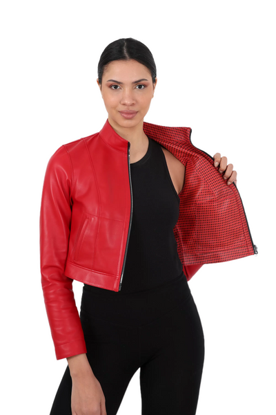 Orphic Women Reversible Leather Jacket
