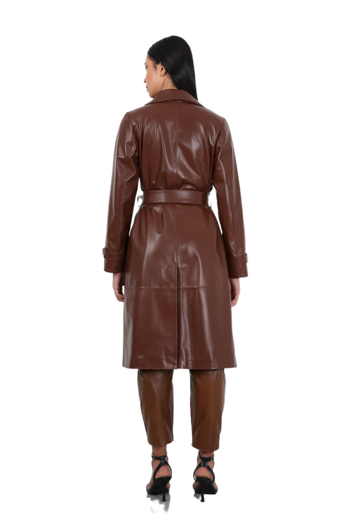 Ataraxia Leather Trench Coat