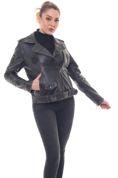 Rosemary Women Leather Jacket